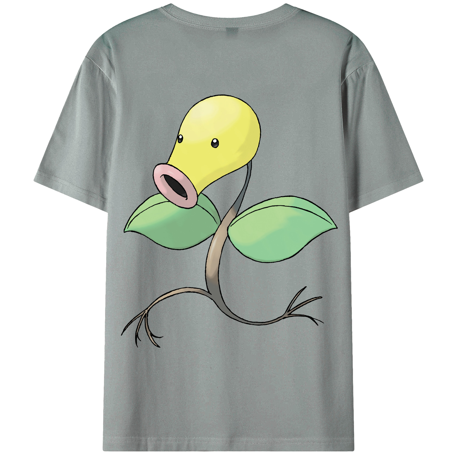 （画像用） ポケットモンスター Pokémon 綿100％ メンズ半袖Tシャツ（バックプリント） 通気性